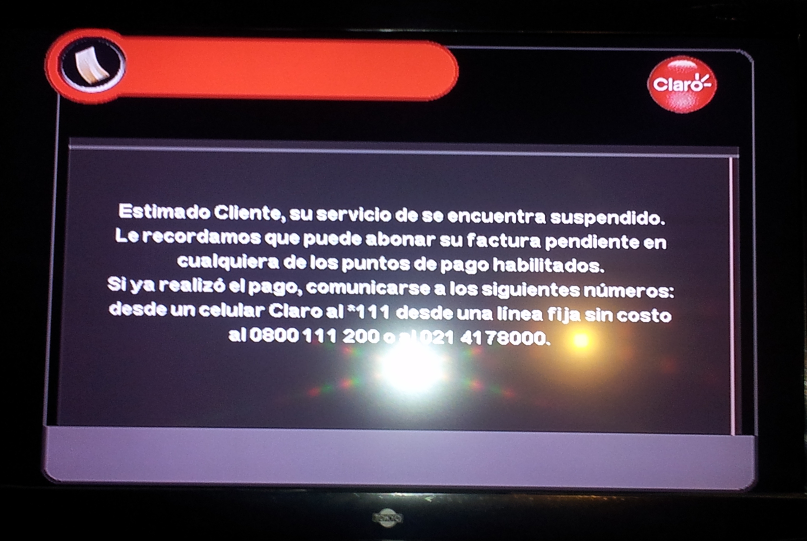 Problemas en Claro TV